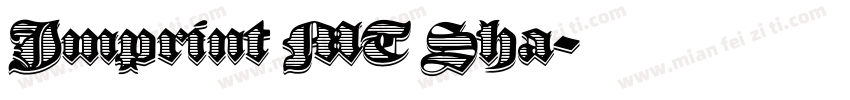 Imprint MT Sha字体转换
